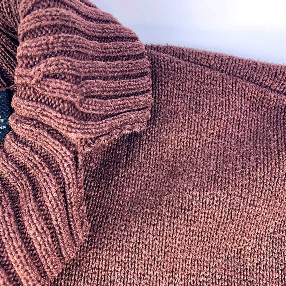 VTG Crystal Kobe Cardigan Sweater Womens Sz XXXL Brown Embroidered Leaves Beaded - Picture 8 of 14